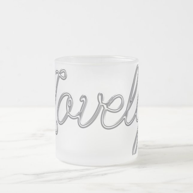CANECA DE CAFÉ VIDRO JATEADO SILVER LOVELMENTE FAIRYTALE COMENTA COMPLICAÇÃO (Centro)