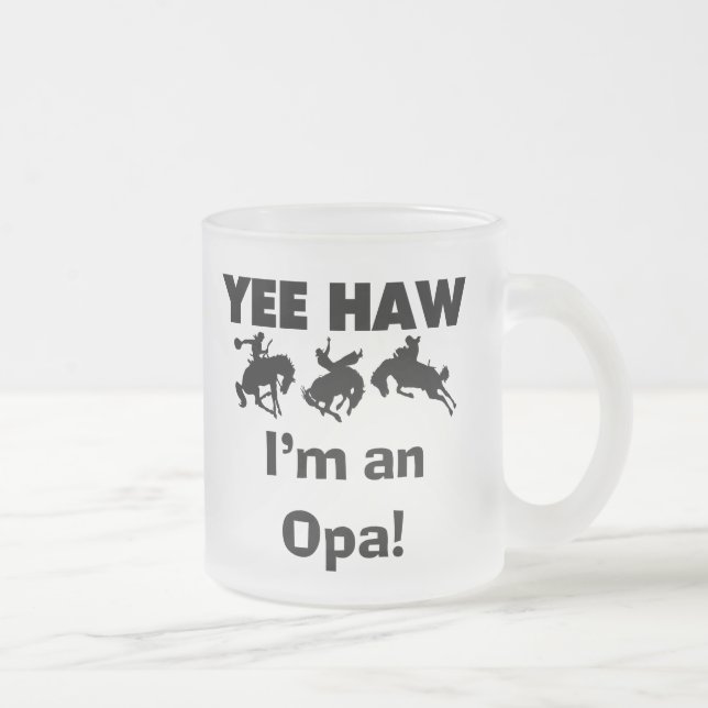 Caneca De Café Vidro Jateado Sim Haw, sou uma t-shirts e presentes (Direita)