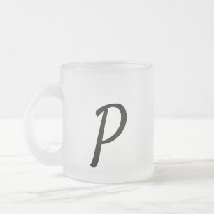 Caneca De Café Vidro Jateado simples e mínimo adicione sua fotografia de m