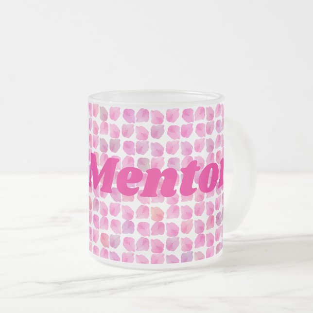 Caneca De Café Vidro Jateado Simplesmente o melhor mentor (Frente Esquerda)
