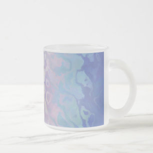 Caneca De Café Vidro Jateado Sinalizador de Orgulho Bigender Encêntrico da Cama