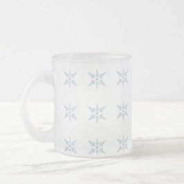 Caneca De Café Vidro Jateado Snowflake Mug