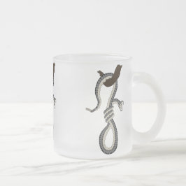 Caneca De Café Vidro Jateado Soga do cobra