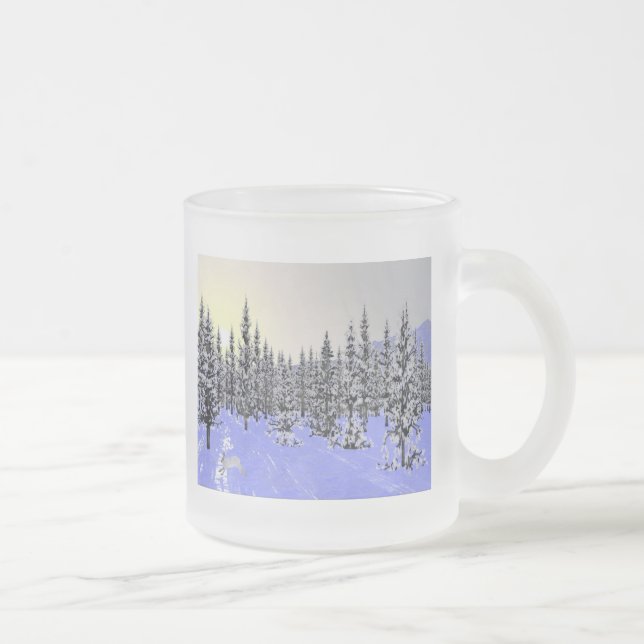 Caneca De Café Vidro Jateado Solstício de inverno (Direita)