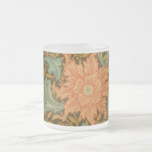 Caneca De Café Vidro Jateado Solteiro William Morris Stem Pattern Art Nouveau