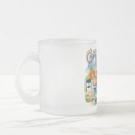 Caneca De Café Vidro Jateado Sonhando com a Califórnia