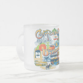 Caneca De Café Vidro Jateado Sonho da Califórnia
