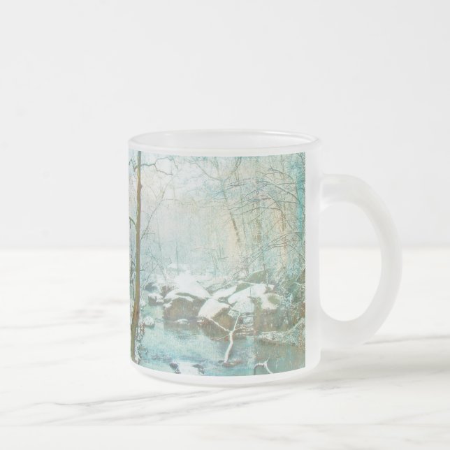 Caneca De Café Vidro Jateado Sonho noturno de Médio-inverno (Direita)