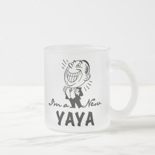 Caneca De Café Vidro Jateado Sorria de Camisetas e presentes de Nova Yaya