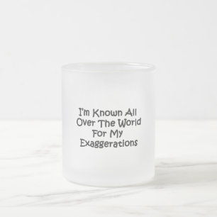 Caneca De Café Vidro Jateado Sou Conhecido Em Todo O Mundo