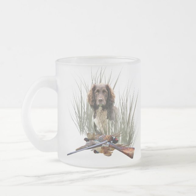 Caneca De Café Vidro Jateado Sprocker Spaniel Tapeçaria Poster Triptych Acrílic (Esquerda)