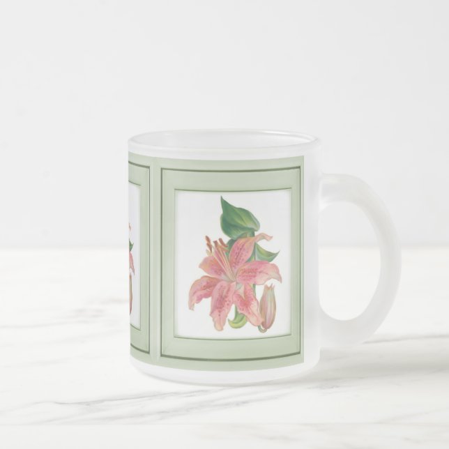 Caneca De Café Vidro Jateado Stargazer Lily (Direita)
