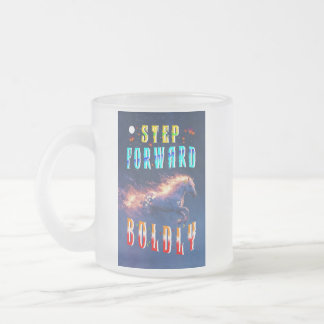 Caneca De Café Vidro Jateado Step Forward Boldly
