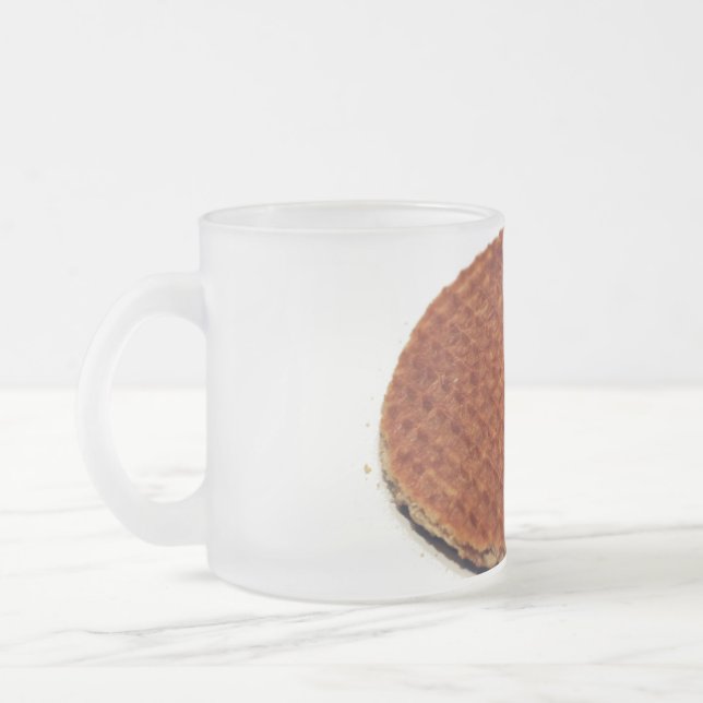 Caneca De Café Vidro Jateado Stroopwafel (Esquerda)