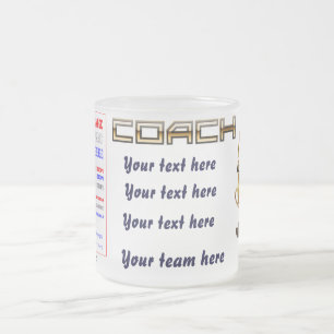 Caneca De Café Vidro Jateado Sugestões da opinião do treinador do futebol