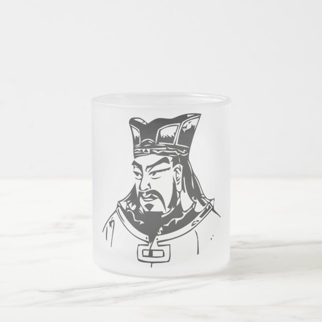 Caneca De Café Vidro Jateado SUN TZU -- Estratega militar (Centro)
