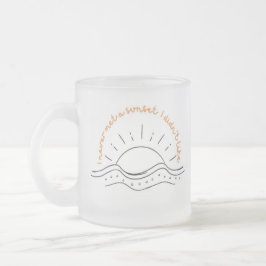 Caneca De Café Vidro Jateado Sunset Mug