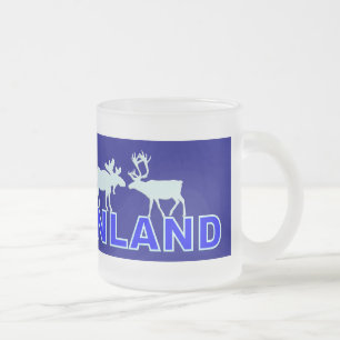 Caneca De Café Vidro Jateado Suomi Finlândia