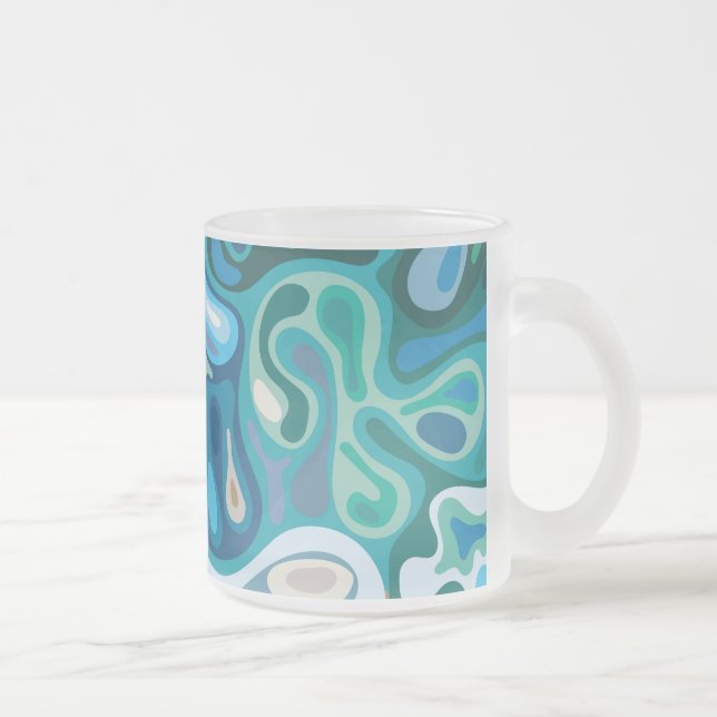 Caneca De Café Vidro Jateado Superfície líquida 1 (Direita)