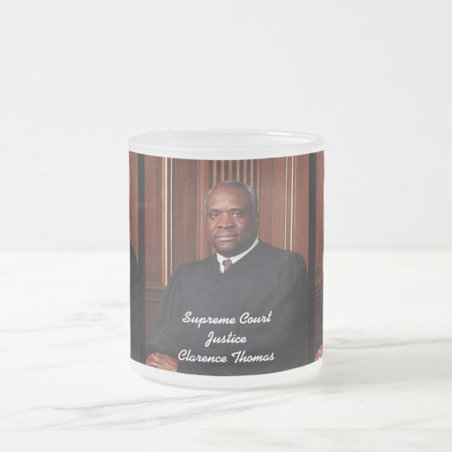 Caneca De Café Vidro Jateado Supremo Tribunal de Justiça Clarence Thomas (Centro)