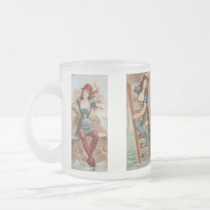 Caneca De Café Vidro Jateado Surf Beauties Mug