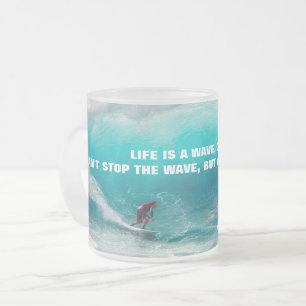 Caneca De Café Vidro Jateado SURF COFFEE DE POSTER DE Dois Tons MUG