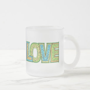 Caneca De Café Vidro Jateado T-shirt e presentes do amor