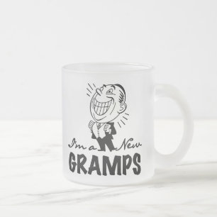 Caneca De Café Vidro Jateado T-shirt e presentes novos de sorriso de Gramps