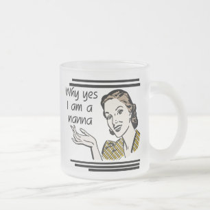 Caneca De Café Vidro Jateado T-shirt retros e presentes de Nanna