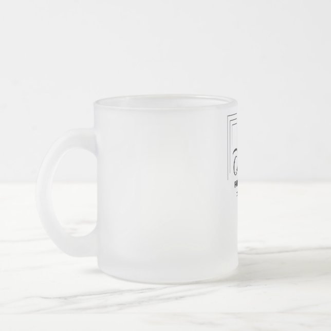 Caneca De Café Vidro Jateado Taça Contemplativa Cappuccino (Esquerda)