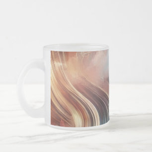 Caneca De Café Vidro Jateado Tampão de vidro do Fosco moderno