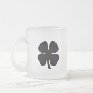 Caneca De Café Vidro Jateado Tampão de vidro fosco preto