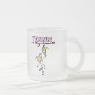 Caneca De Café Vidro Jateado Tenis Minha Roupa de Ténis e Presentes