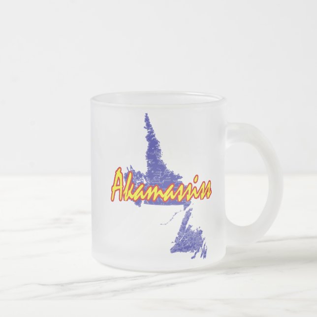 Caneca De Café Vidro Jateado Terra Nova e Labrador (Direita)