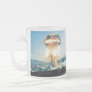 Caneca De Café Vidro Jateado Teste atômico de Knothole das consequências da