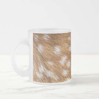 Caneca De Café Vidro Jateado Textura de pele de veado