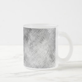Caneca De Café Vidro Jateado Textura Escrita de Cinzas Hemáticas
