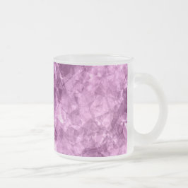 Caneca De Café Vidro Jateado Textura Rosa Escuro Crumplada
