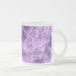 Caneca De Café Vidro Jateado Textura roxa escura amassada