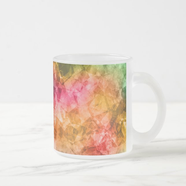 Caneca De Café Vidro Jateado Textura tropical amassada (Direita)