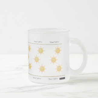 Caneca De Café Vidro Jateado Thank You