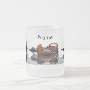Caneca De Café Vidro Jateado Thunder_Cove do Pato da Madeira