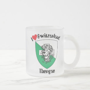 Caneca De Café Vidro Jateado Thurgau Schweiz Suisse Svizzera Suiça Tasse