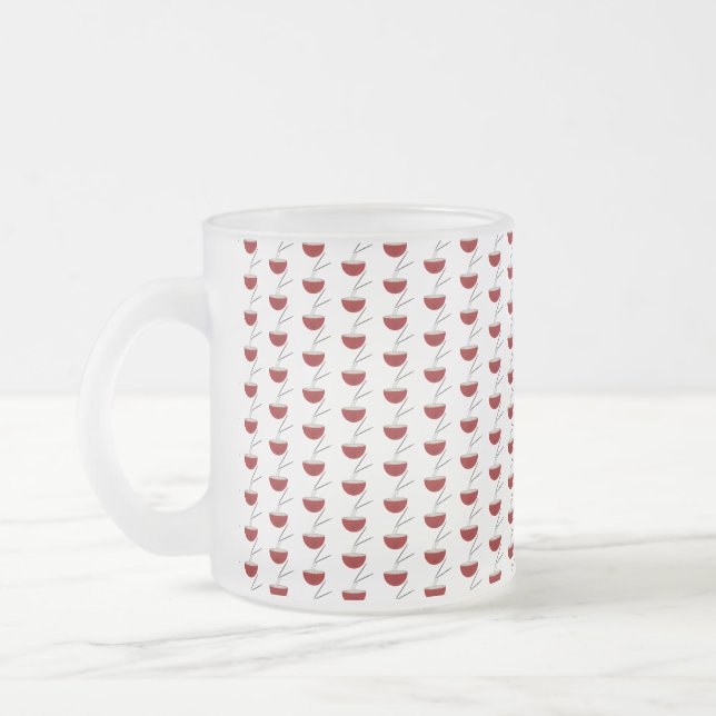 Caneca De Café Vidro Jateado Tigela de Macarrão Ramen Asiático Festa (Esquerda)
