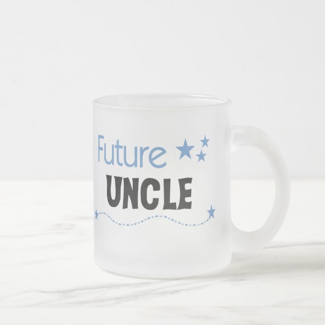 Caneca De Café Vidro Jateado Tio T-shirts e presentes (Direita)