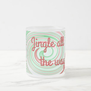 Caneca De Café Vidro Jateado Tocar os sinos ao longo do caminho!