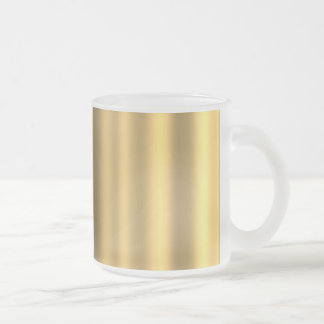 Caneca De Café Vidro Jateado tons de ouro