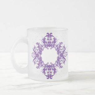 Caneca De Café Vidro Jateado Trabalho de Rolo Estilos Clássicos