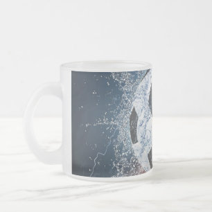 Caneca De Café Vidro Jateado Travesseiro decorativo de futebol/futebol