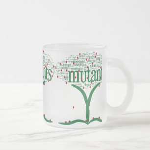 Caneca De Café Vidro Jateado tree3